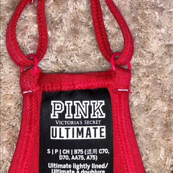NWOT PINK sports bra - Picture 2 of 3